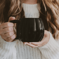 Sweet Water Decor Black Pumpkin 19 oz Figural Coffee Mug