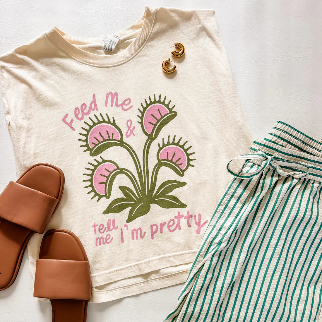 Feed Me and Tell Me I'm Pretty Graphic Tank