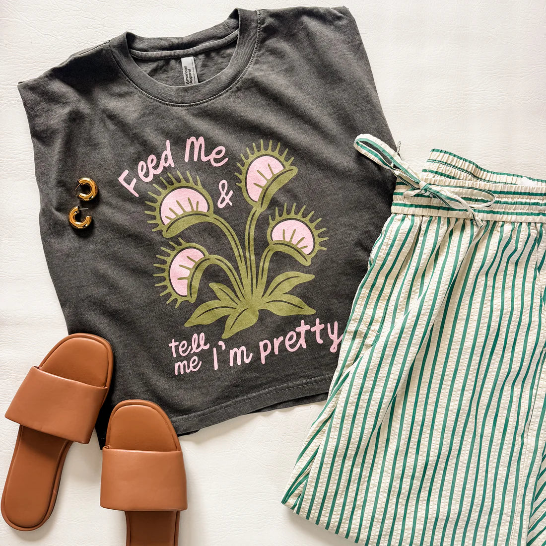 Feed Me and Tell Me I'm Pretty Graphic Tank