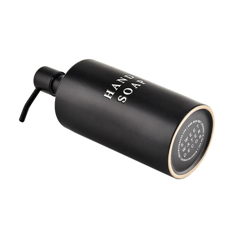 Sweet Water Decor Black Stoneware Hand Soap Dispenser - 15oz&nbsp;