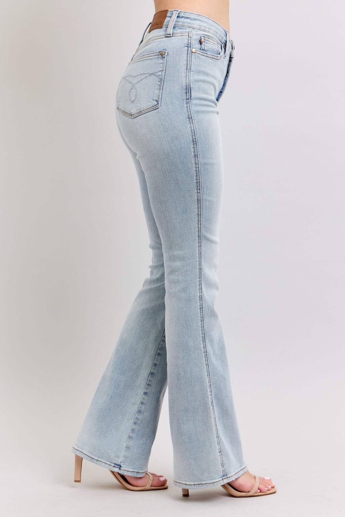 Judy Blue High Rise Light Wash Tummy Control Bootcut Jeans