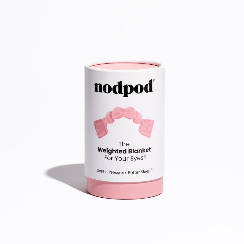 Nodpod Sleep Mask: The Weighted Blanket For Your Eyes in Blush Pink