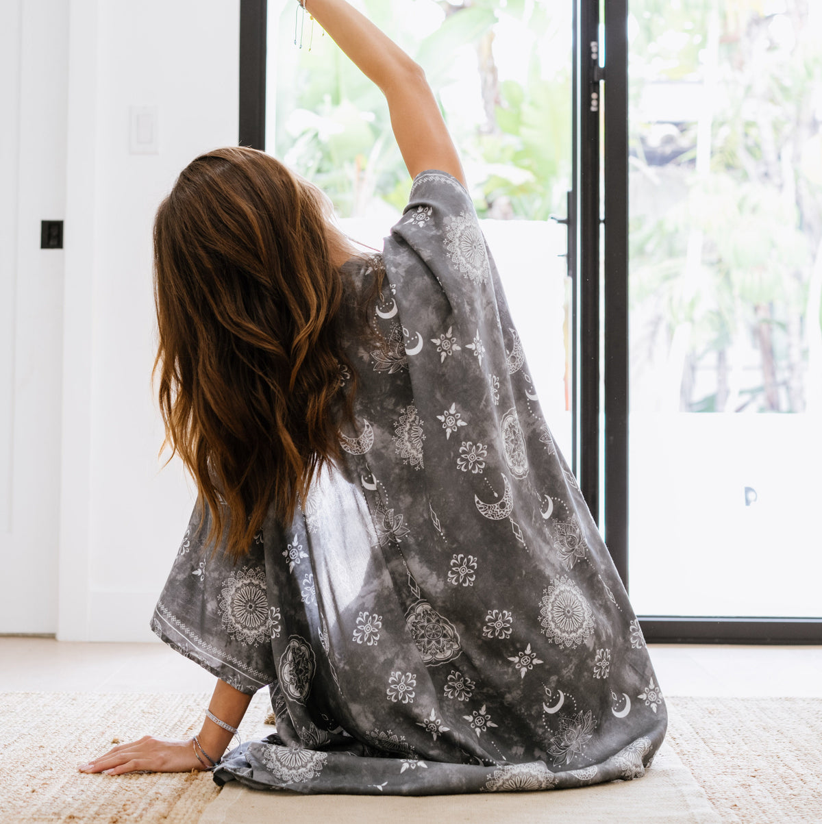 Lotus and Luna Celestial Grey Kimono