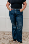 Judy Blue High Rise Control Top Shield Pocket Flare Jeans