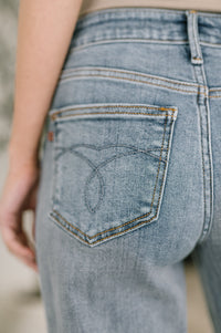 Judy Blue Mid Rise Distressed Cuffed Boyfriend Jeans