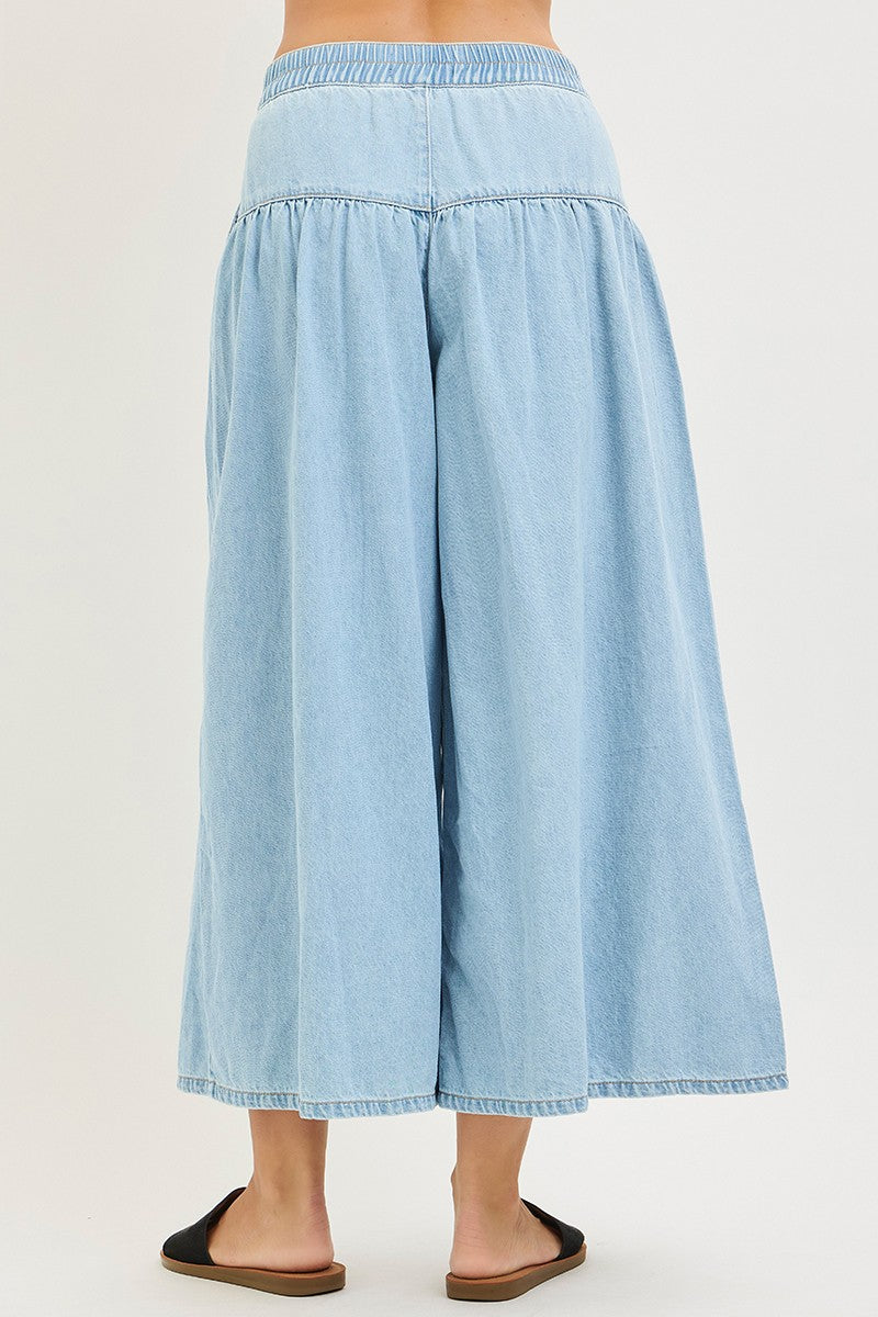 Risen High Rise Wide Fit Lightweight Denim Pants PWC21583