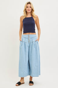 Risen High Rise Wide Fit Lightweight Denim Pants PWC21583