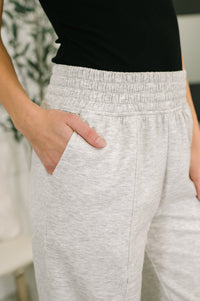 Zenana Scuba Joggers in Heather Grey