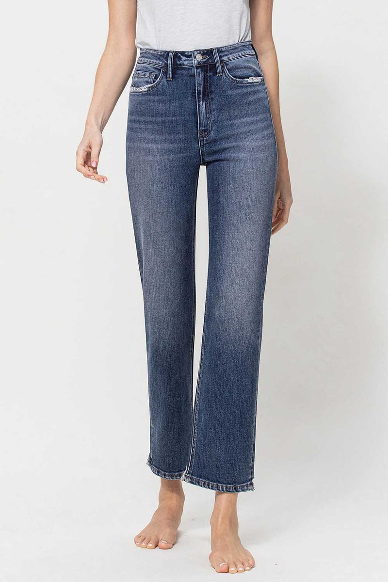 Flying Monkey Super High Rise Ankle Straight Jeans – Pistol Rose Boutique