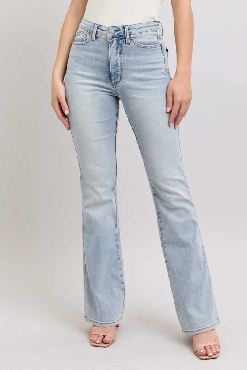 Judy Blue High Rise Light Wash Tummy Control Bootcut Jeans