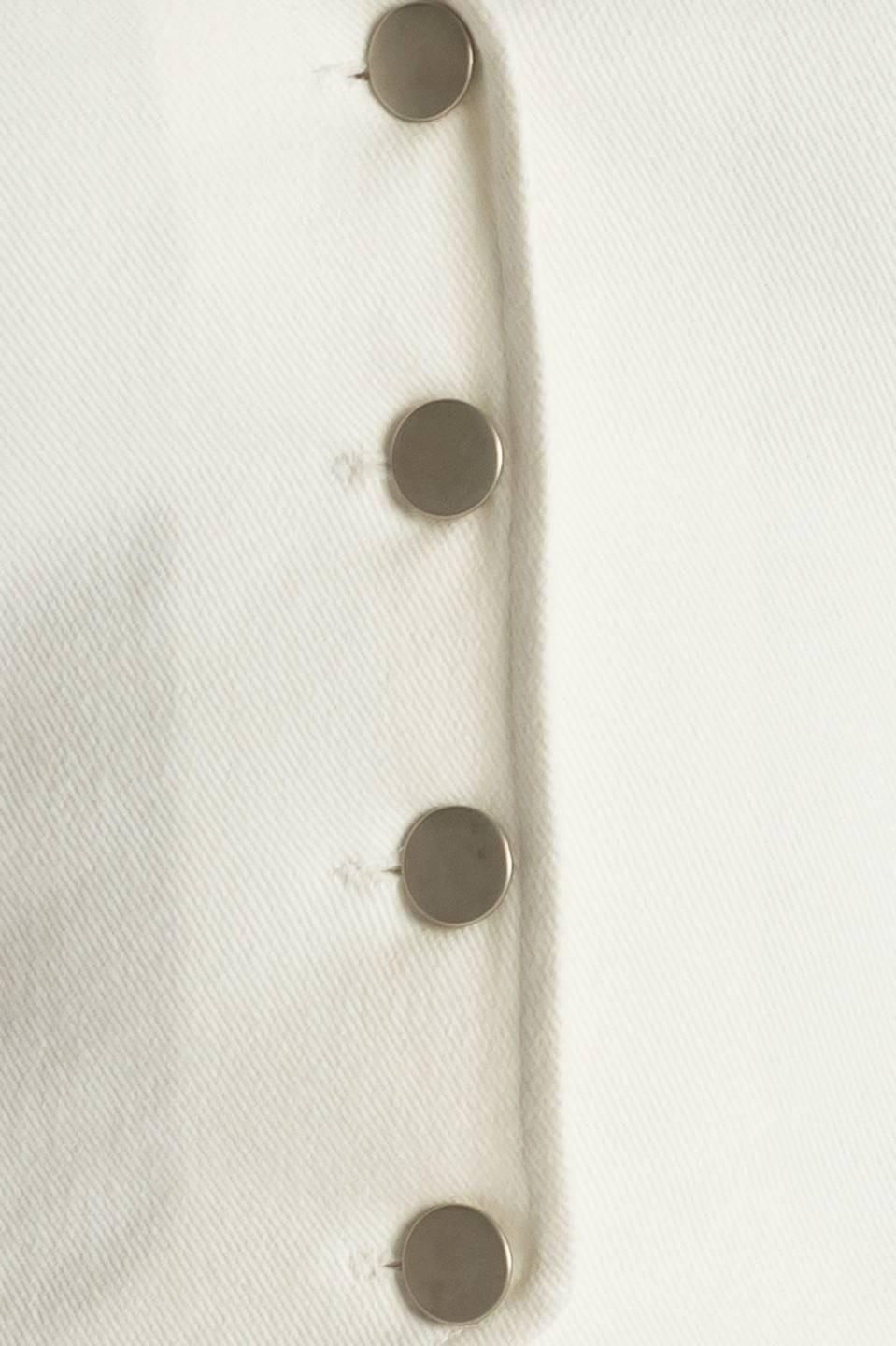 Flying Tomato White Denim Vest