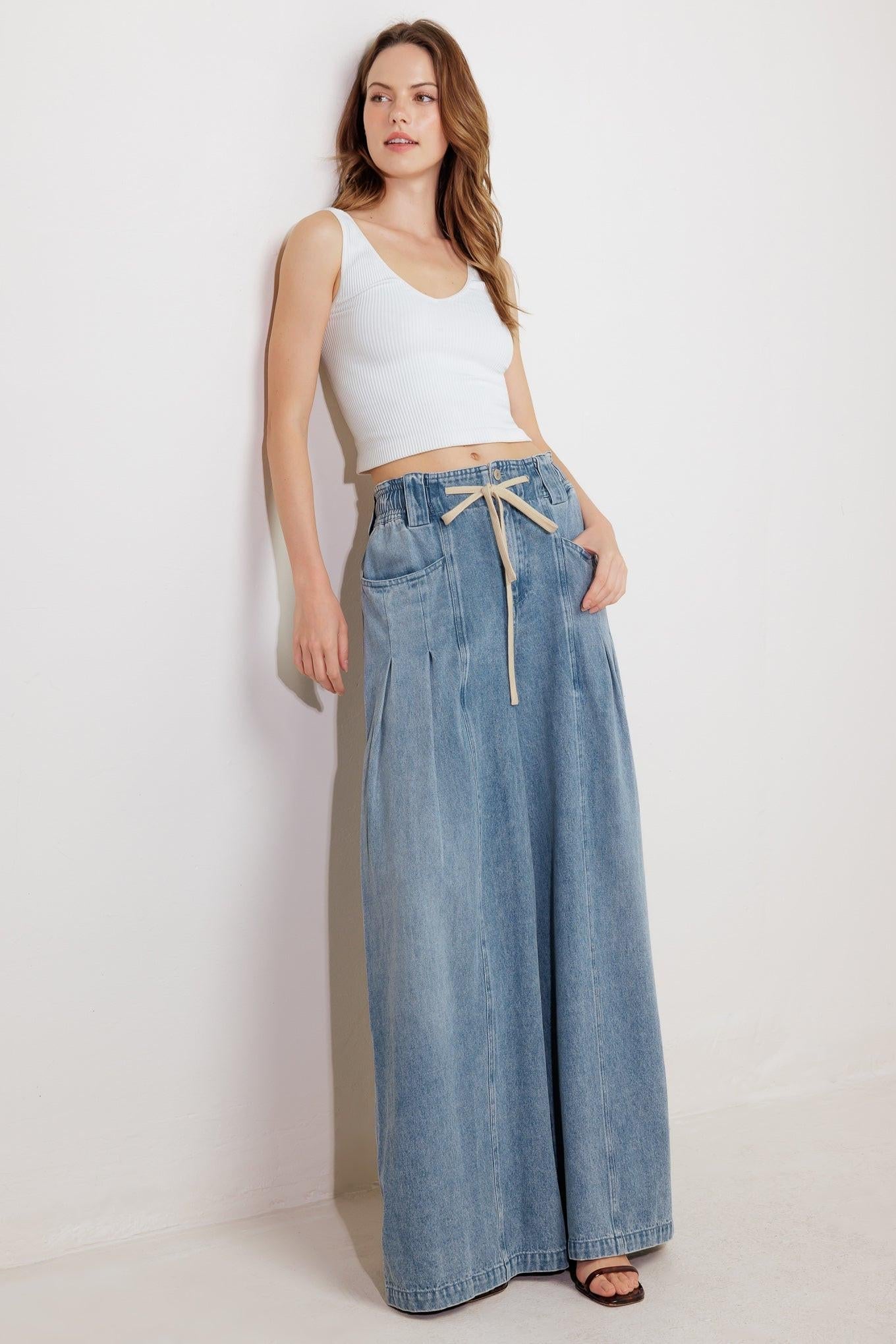 Flying Monkey Calm & Collected Blue Denim Pants
