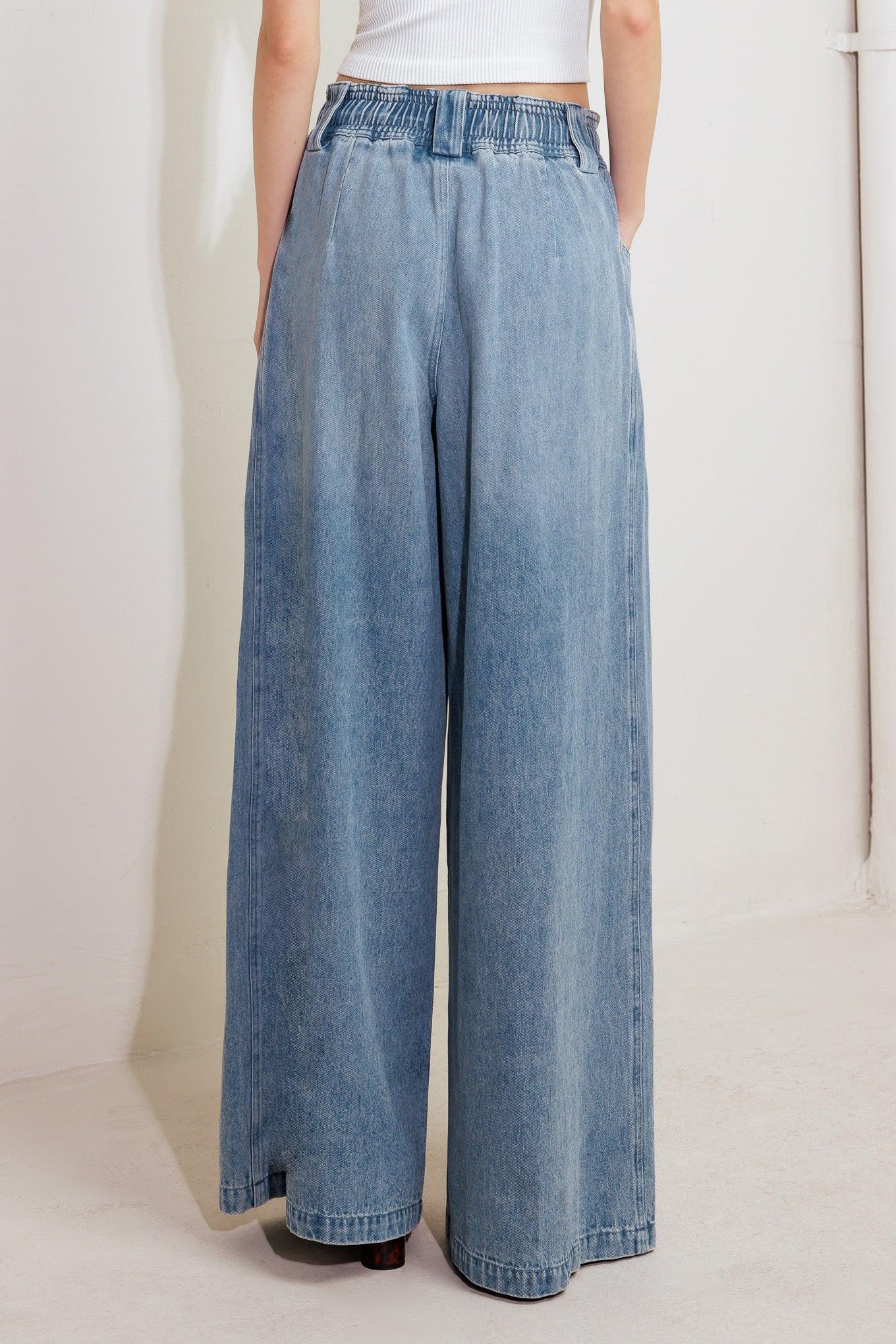Flying Monkey Calm & Collected Blue Denim Pants
