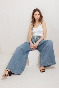 Flying Monkey Calm & Collected Blue Denim Pants
