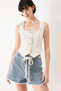 Flying Tomato Beach Day Denim Shorts