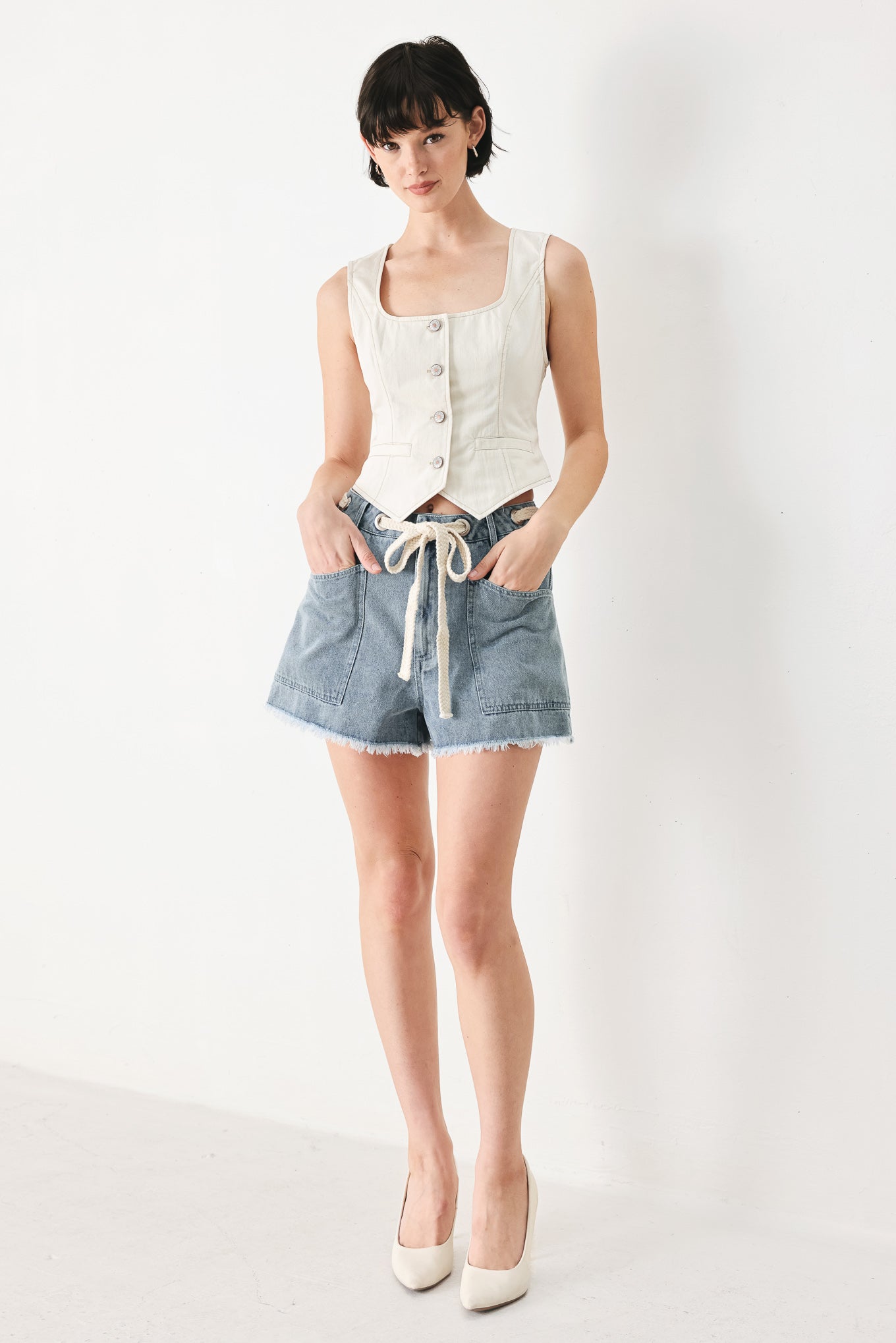 Flying Tomato Beach Day Denim Shorts
