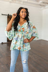 Floral Fable Peplum Top