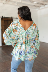 Floral Fable Peplum Top 