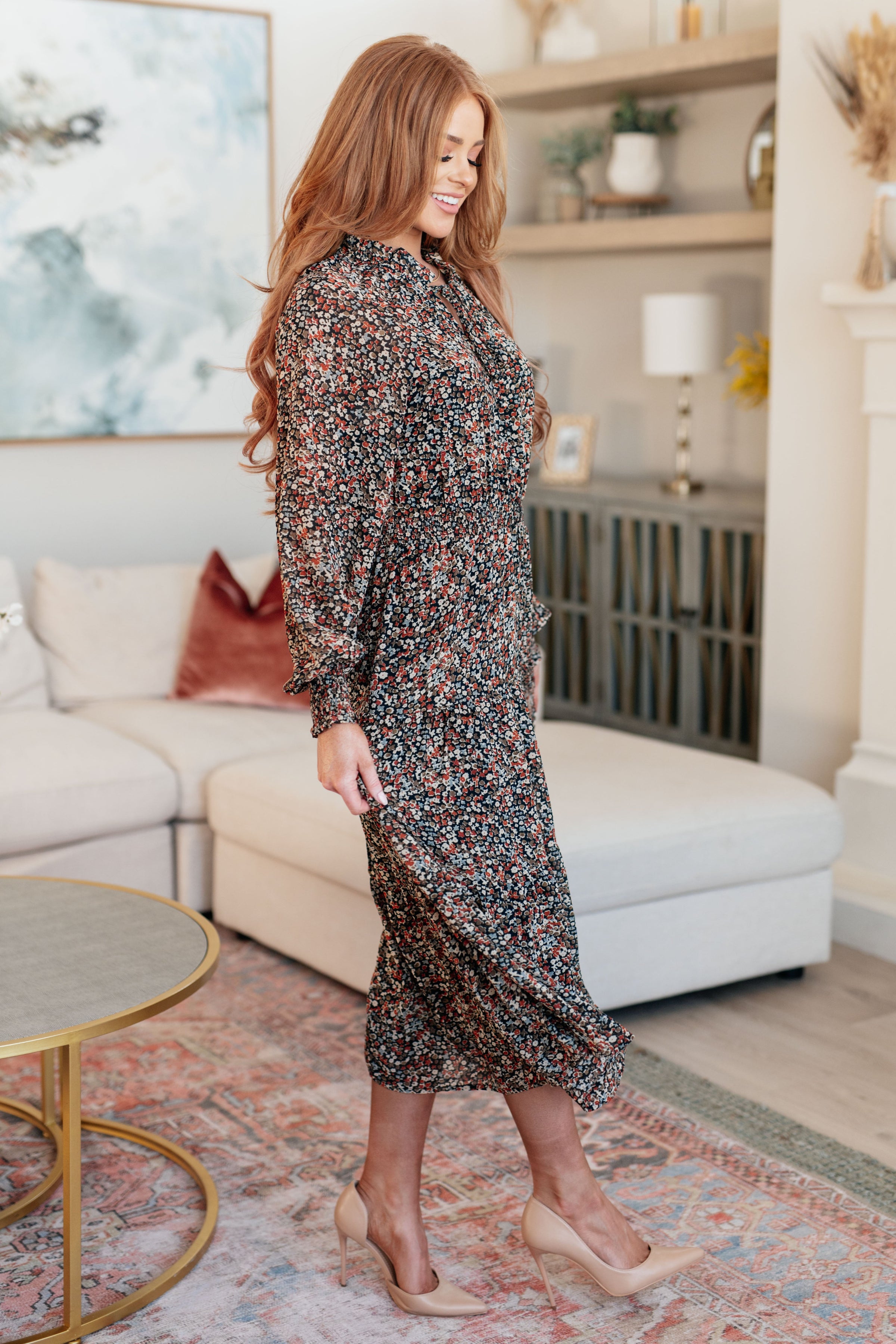 Fall Date Midi Dress
