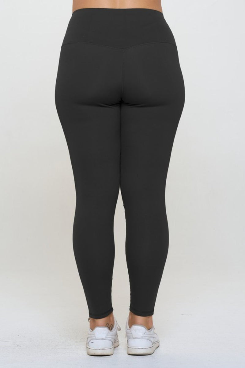 Yelete Fleece Lined High Waisted Black Leggings