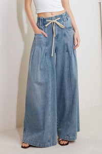 Flying Tomato Calm & Collected Blue Denim Pants