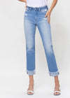 Flying Monkey High Rise Ankle Straight Jeans