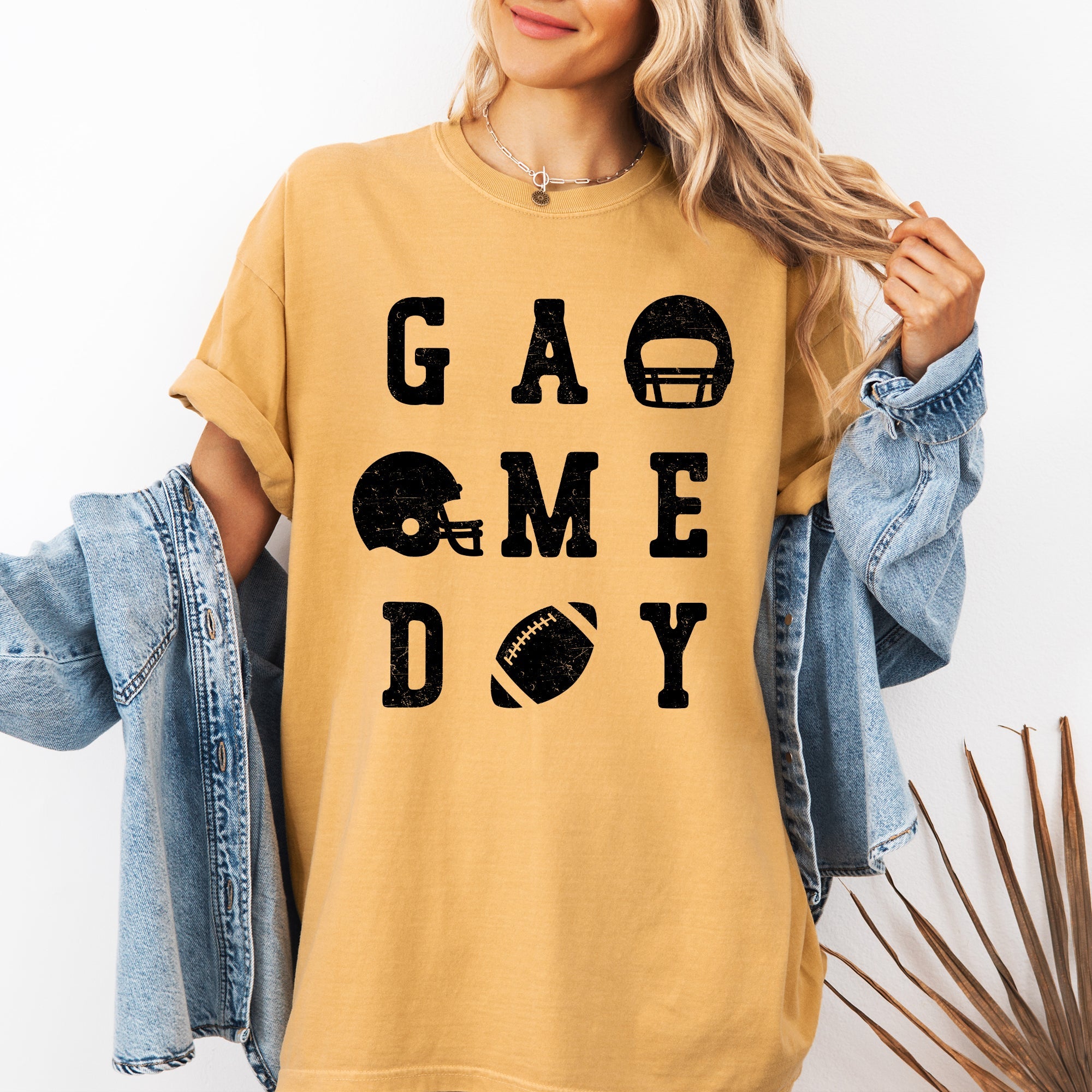 Game Day Football Comfort Colors Graphic T-Shirt