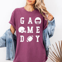 Game Day Football Comfort Colors Graphic T-Shirt
