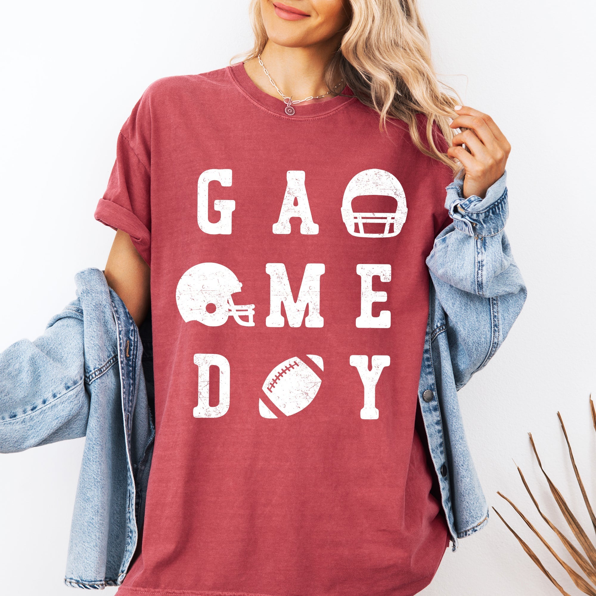 Game Day Football Comfort Colors Graphic T-Shirt