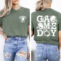 Game Day Front and Back Comfort Colors Graphic T-Shirt