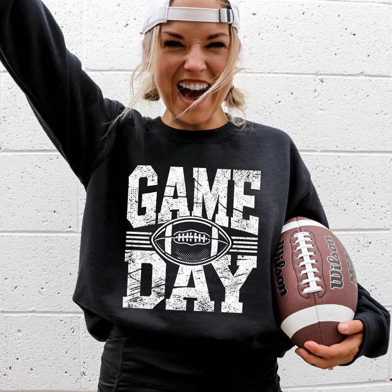 Game Day Football Pullover Graphic Sweatshirt