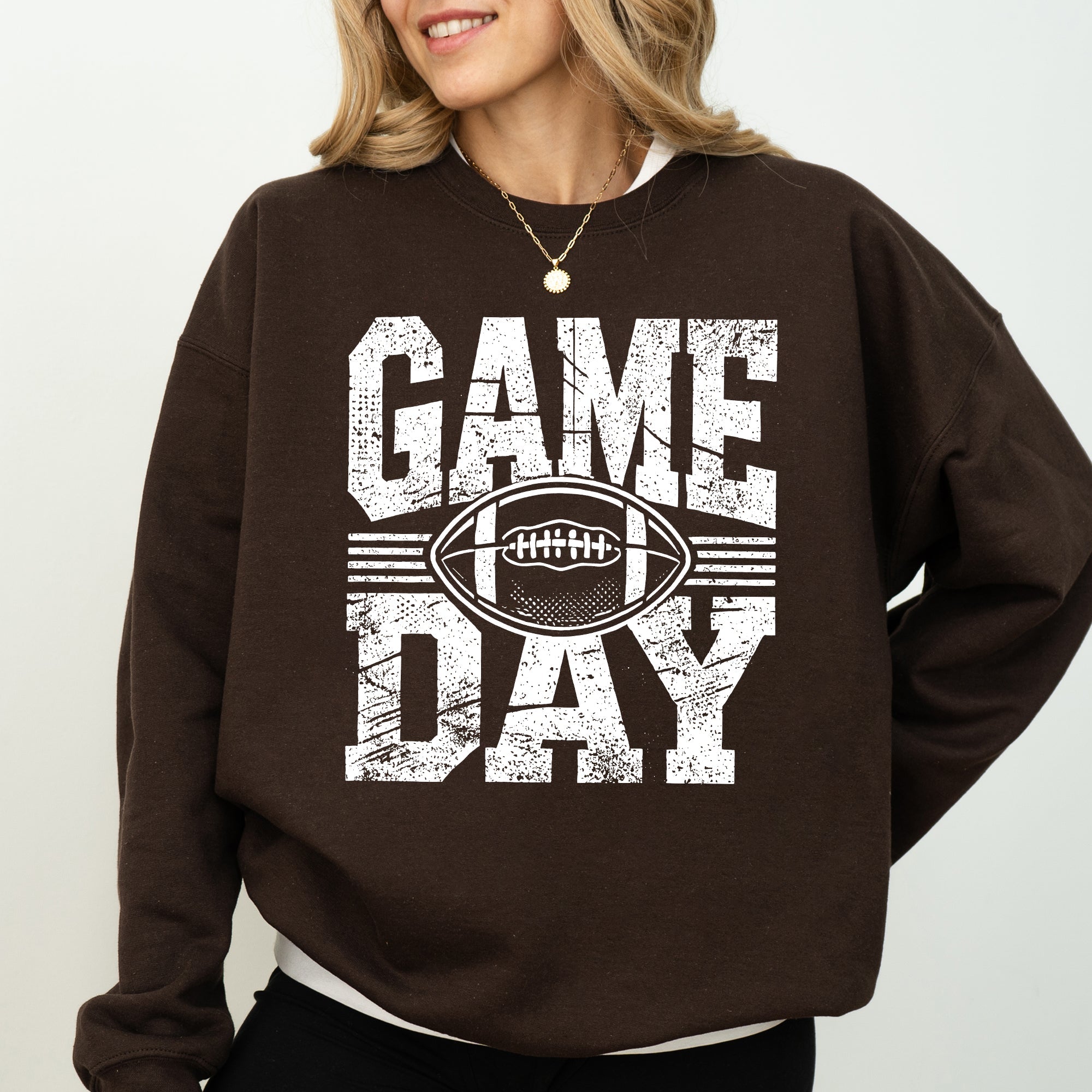 Game Day Football Pullover Graphic Sweatshirt