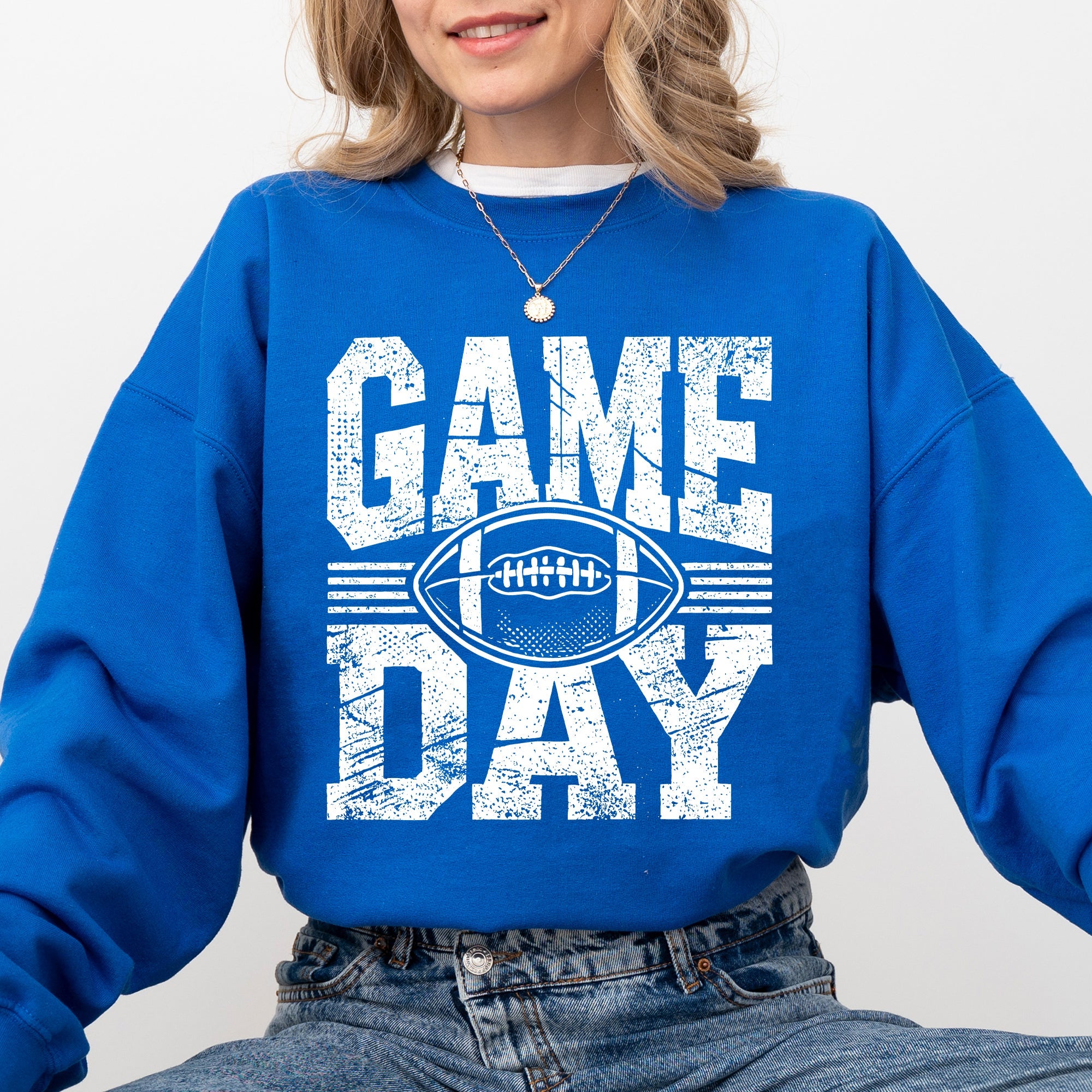Game Day Football Pullover Graphic Sweatshirt