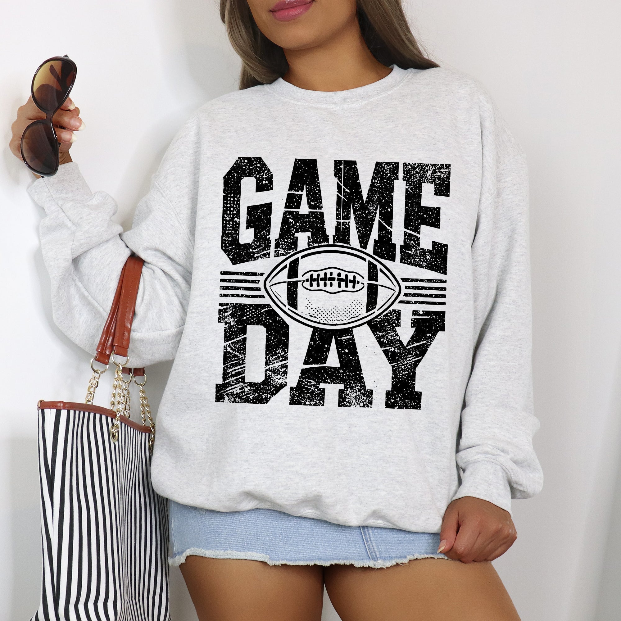 Game Day Football Pullover Graphic Sweatshirt