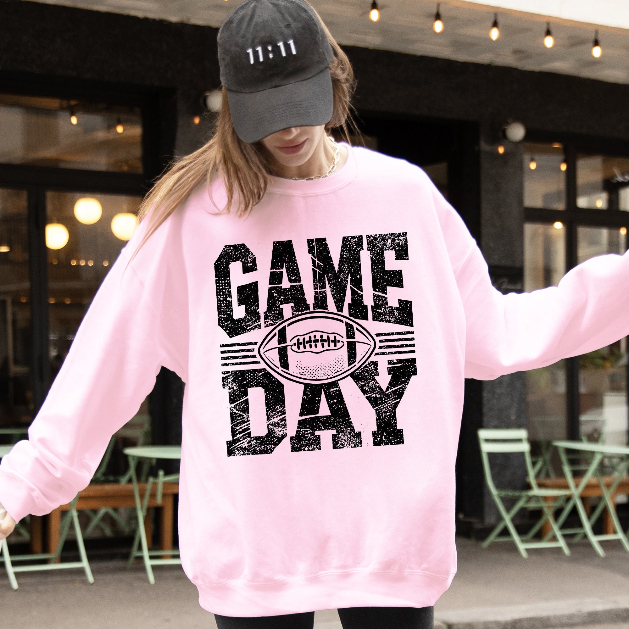 Game Day Football Pullover Graphic Sweatshirt