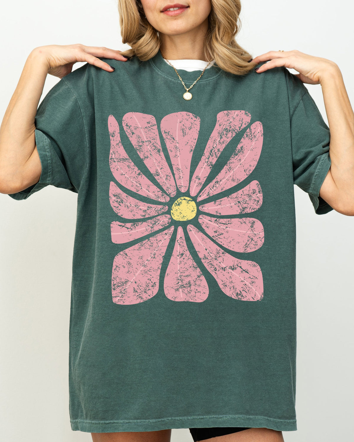 Bold Abstract Flower Comfort Colors Graphic T-Shirt