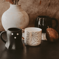 Sweet Water Decor Black Pumpkin 19 oz Figural Coffee Mug