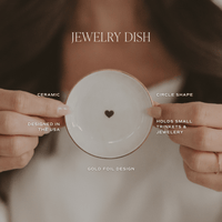 Sweet Water Decor Gold Heart Jewelry Dish