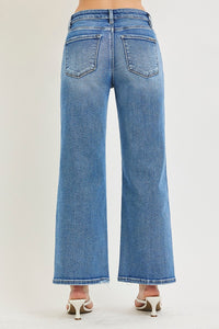 Risen High Rise Cropped Wide Leg Jeans PWC21790