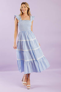 Flying Tomato In the Swing of Things Woven Midi Dress