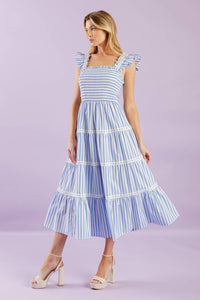Flying Tomato In the Swing of Things Woven Midi Dress