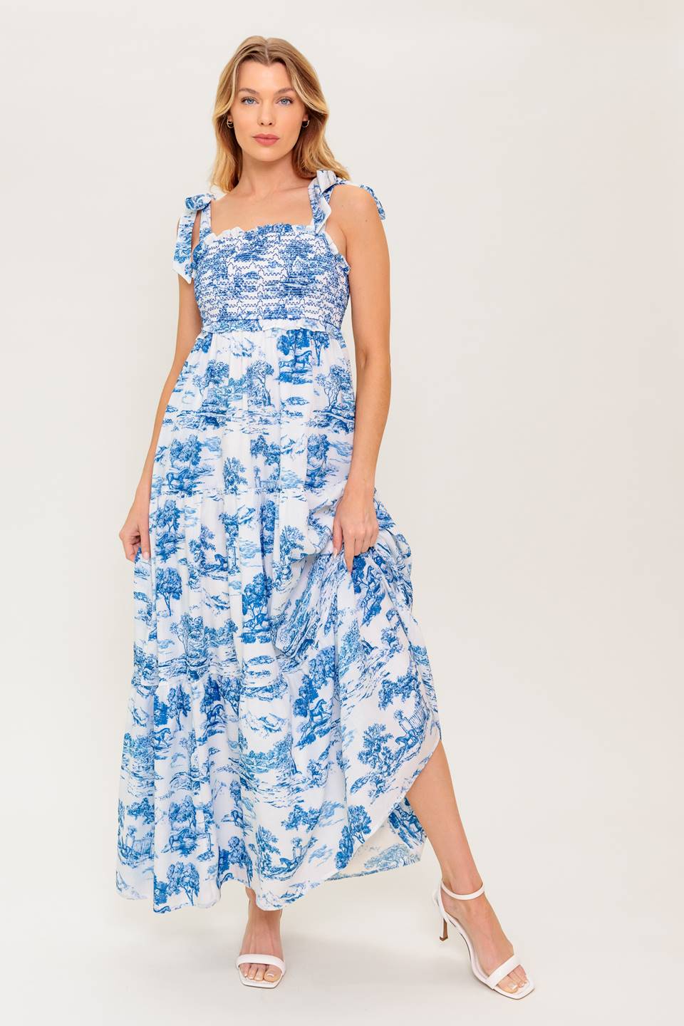 Flying Tomato When In Rome Woven Maxi Dress