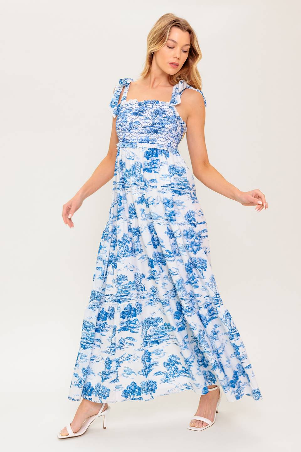 Flying Tomato When In Rome Woven Maxi Dress