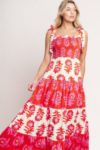 Flying Tomato Glamour In Motion Woven Maxi Dress