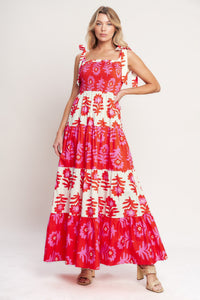 Flying Tomato Glamour In Motion Woven Maxi Dress