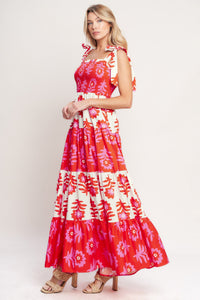 Flying Tomato Glamour In Motion Woven Maxi Dress