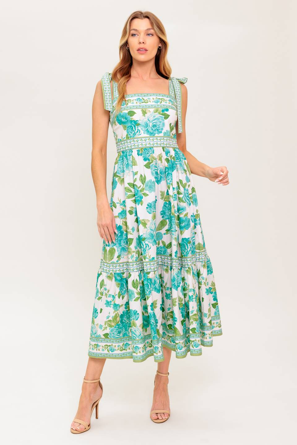 Flying Tomato Written In the Sky Woven Midi Dress