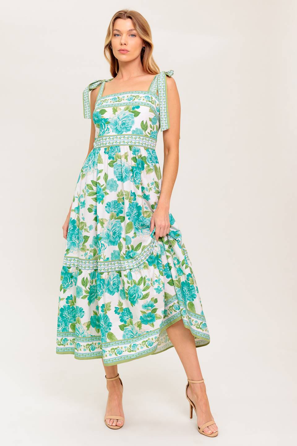 Flying Tomato Written In the Sky Woven Midi Dress