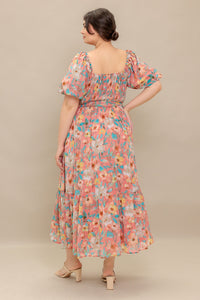 Flying Tomato Rosy Twilight Woven Midi Dress 