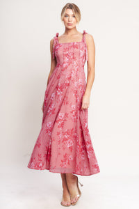 Flying Tomato Romantic Canopy Woven Midi Dress